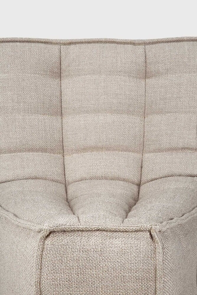 Ethnicraft Modulaire Bank 'N701' 45° Rond Hoekelement, kleur Beige