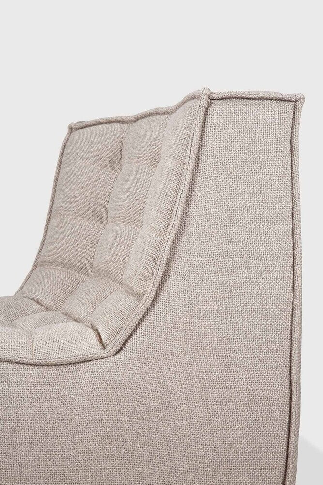 Ethnicraft Modulaire Bank 'N701' 45° Rond Hoekelement, kleur Beige