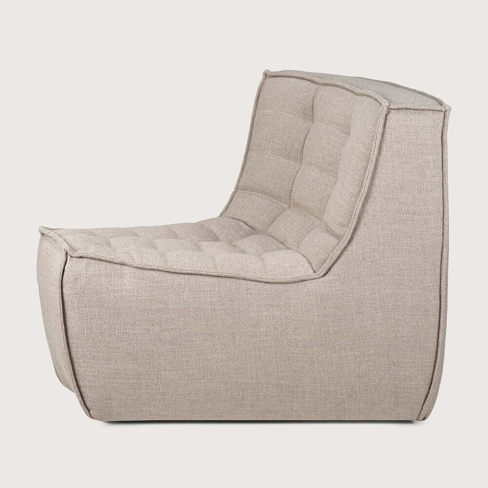 Ethnicraft Modulaire Bank 'N701' 45° Rond Hoekelement, kleur Beige