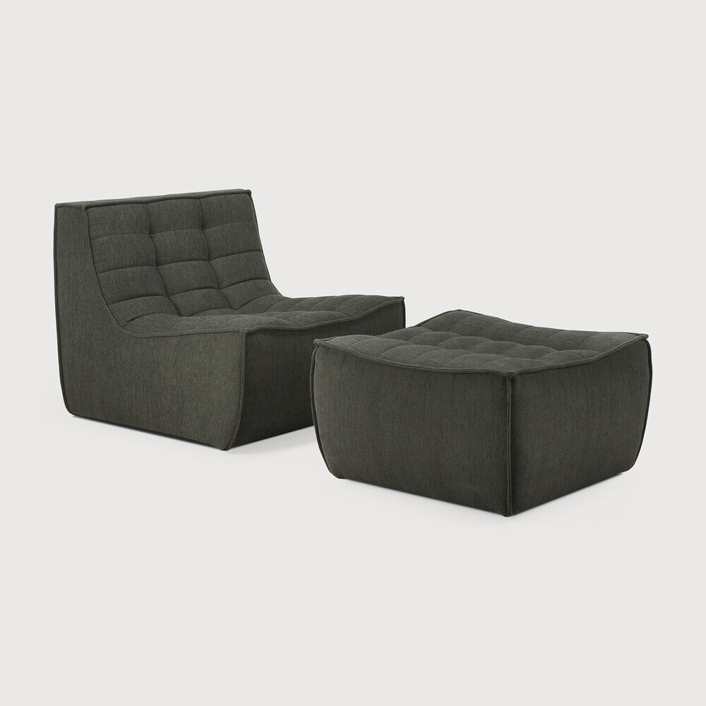 Ethnicraft Modulaire Bank 'N701' Eco, 1-zits, kleur Moss