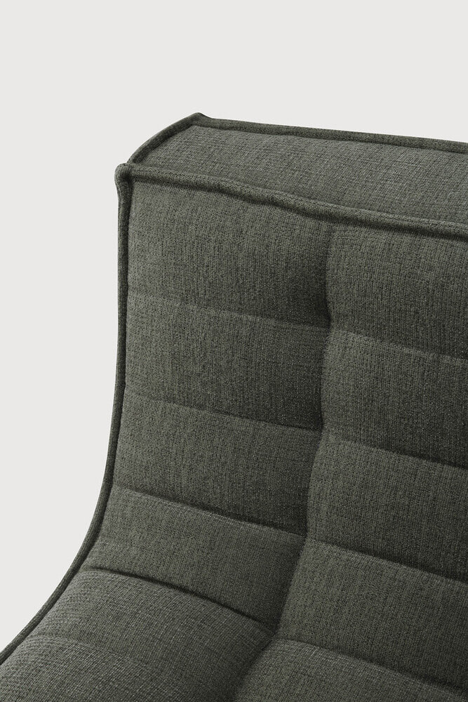 Ethnicraft Modulaire Bank 'N701' Eco, 1-zits, kleur Moss