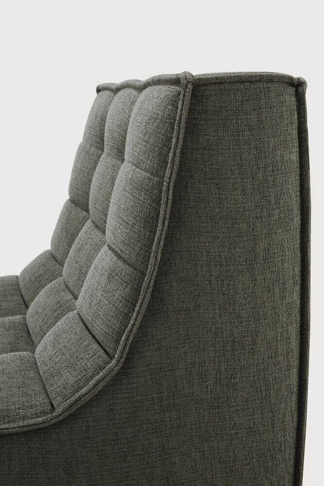 Ethnicraft Modulaire Bank 'N701' Eco, 1-zits, kleur Moss