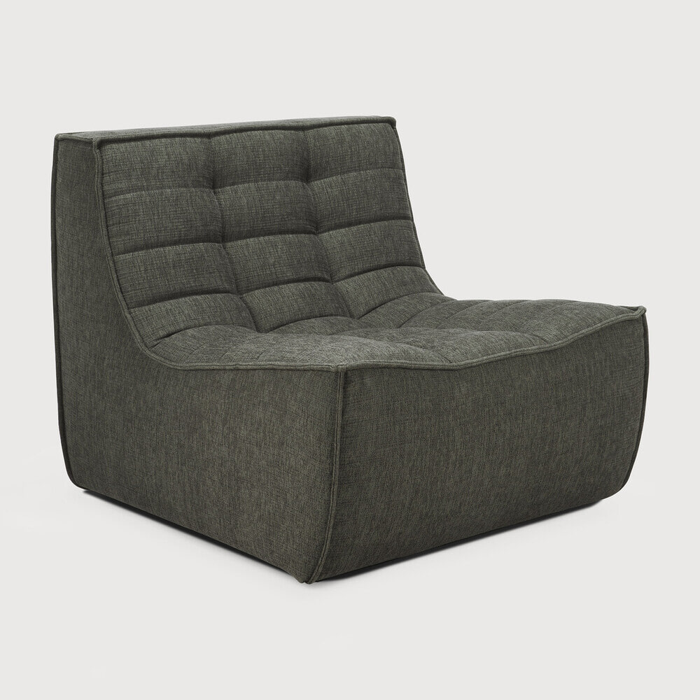 Ethnicraft Modulaire Bank 'N701' Eco, 1-zits, kleur Moss