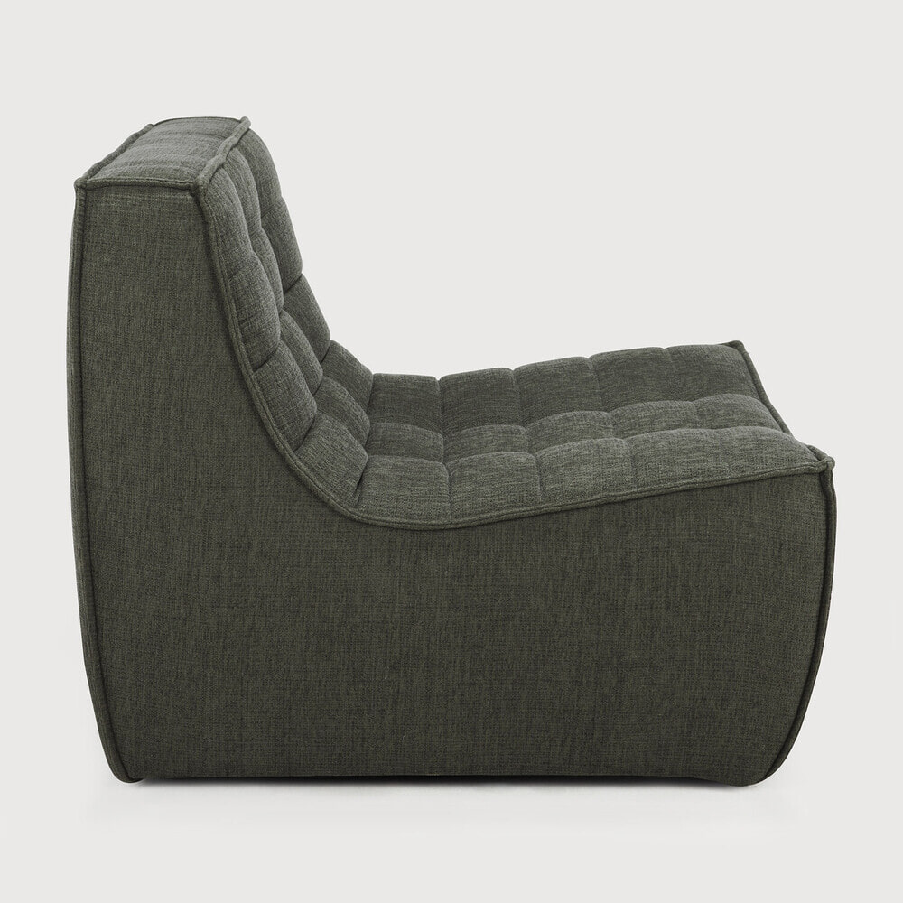 Ethnicraft Modulaire Bank 'N701' Eco, 1-zits, kleur Moss