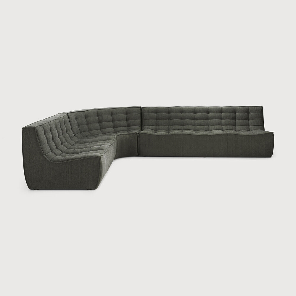 Ethnicraft Modulaire Bank 'N701' Eco, 2-zits, kleur Moss