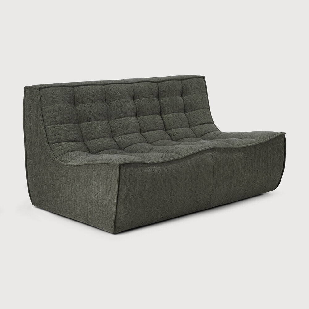 Ethnicraft Modulaire Bank 'N701' Eco, 2-zits, kleur Moss