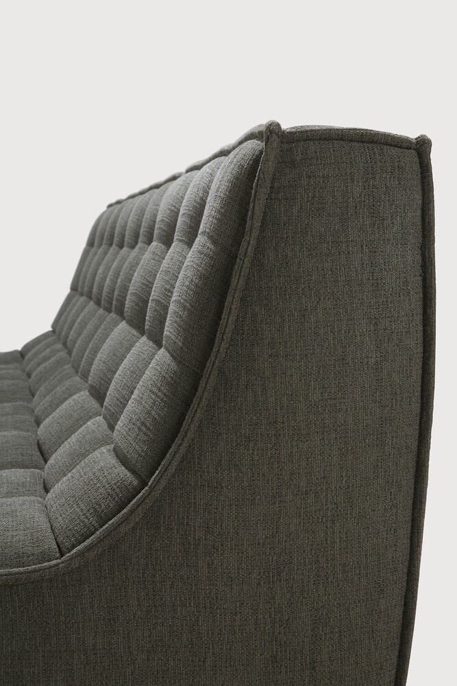 Ethnicraft Modulaire Bank 'N701' Eco, 3-zits, kleur Moss