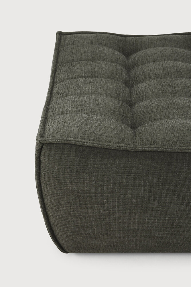 Ethnicraft Hocker 'N701' Eco, 70 x 70cm, kleur Moss