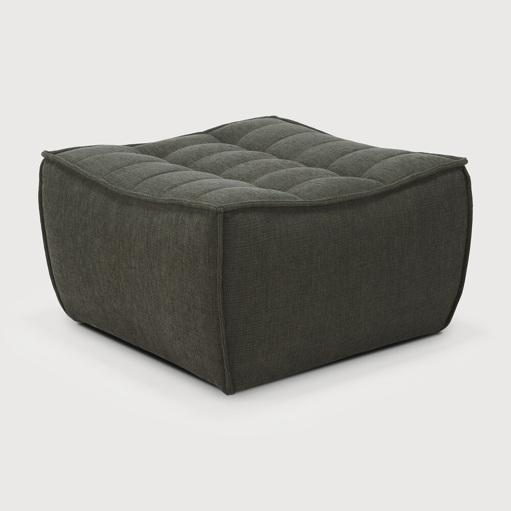 Ethnicraft Hocker 'N701' Eco, 70 x 70cm, kleur Moss