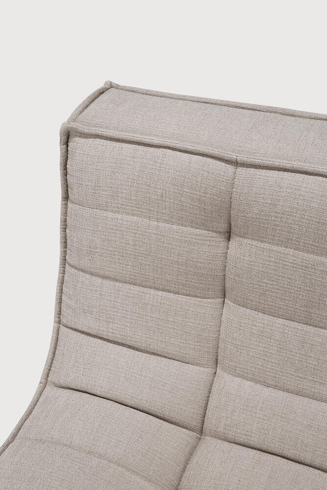 Ethnicraft Modulaire Bank 'N701' Eco, 1-zits, kleur Ecru