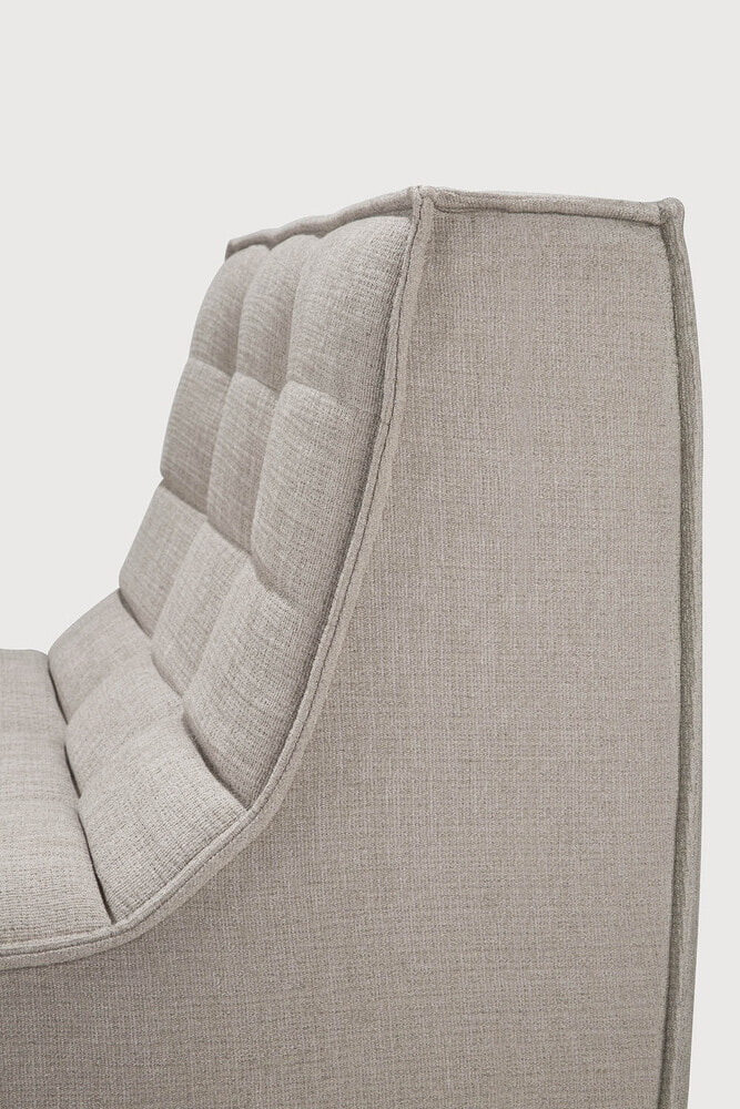 Ethnicraft Modulaire Bank 'N701' Eco, 1-zits, kleur Ecru