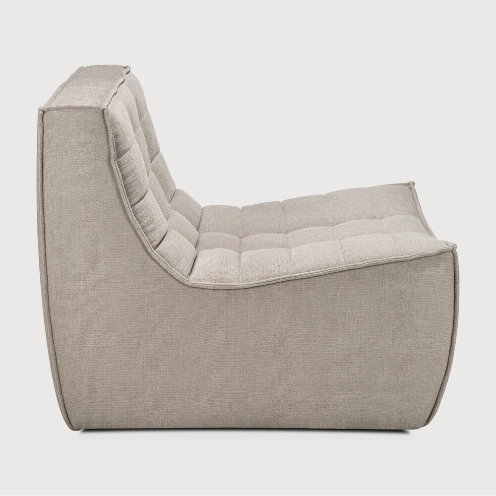 Ethnicraft Modulaire Bank 'N701' Eco, 1-zits, kleur Ecru