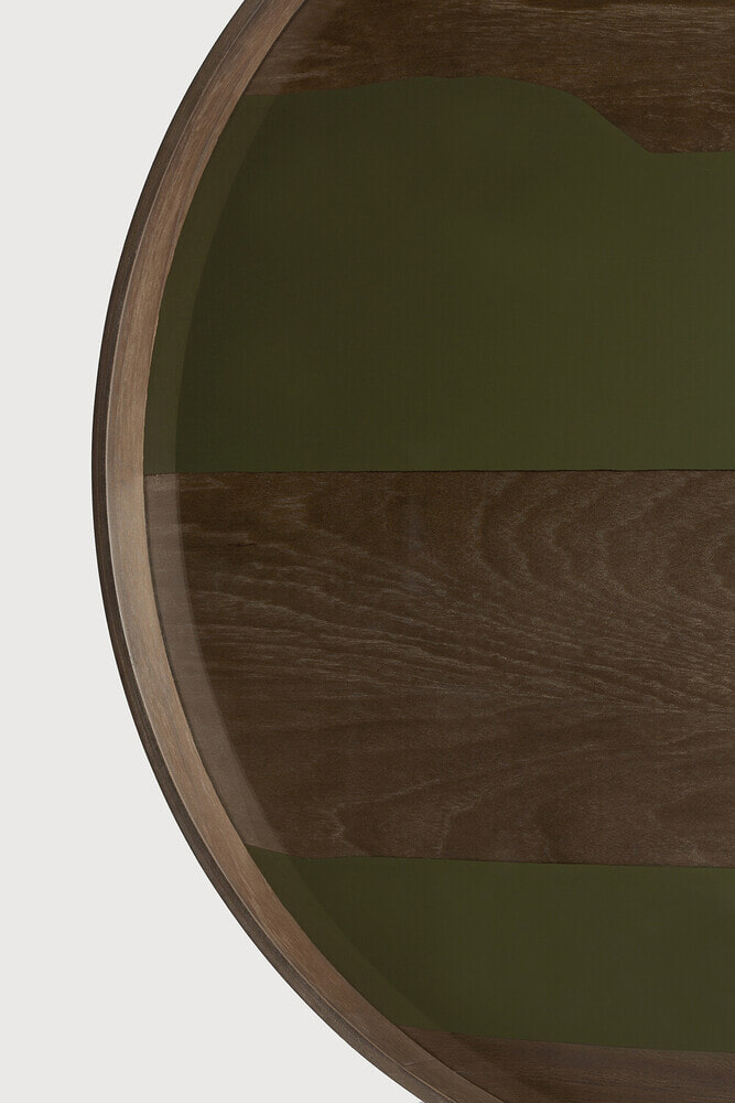 Ethnicraft Rond Dienblad 'Second Nature' 61cm, kleur Moss