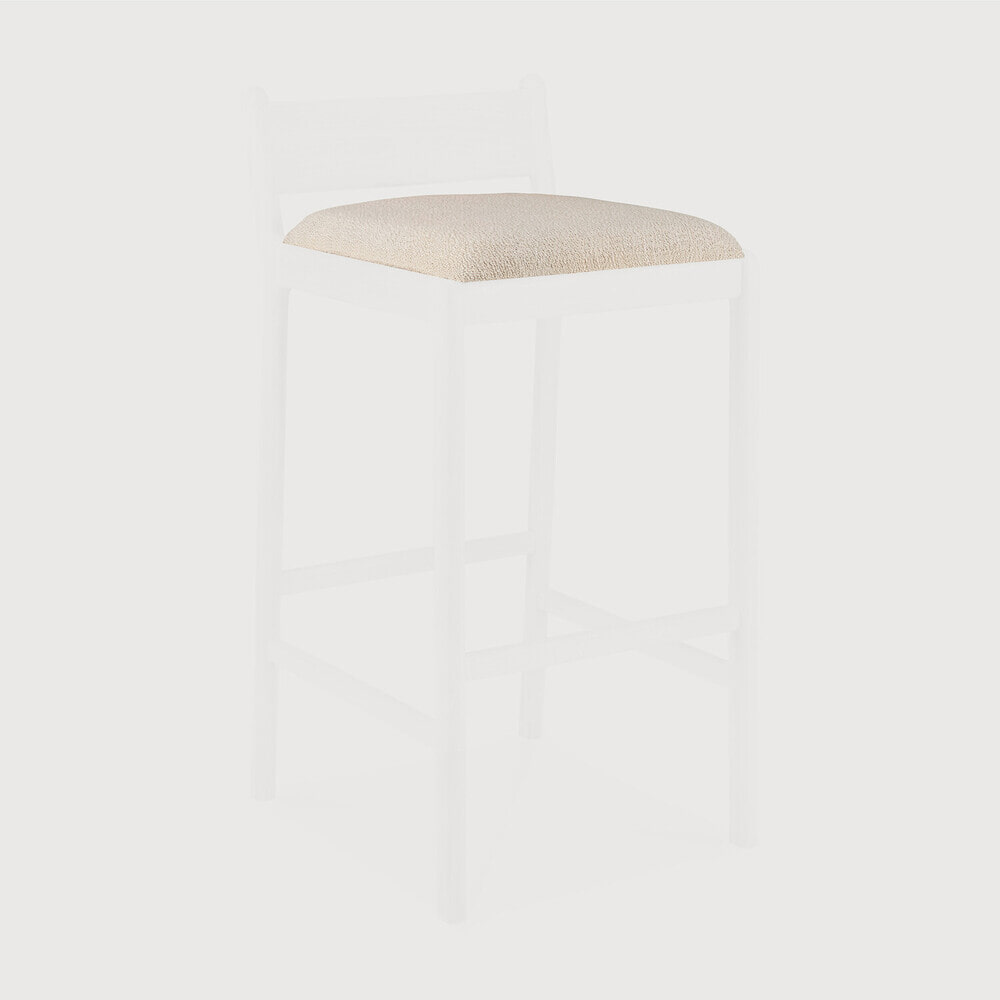 Ethnicraft Zitkussen 'Jack' t.b.v. Outdoor barkruk Jack, Bouclé, kleur Naturel