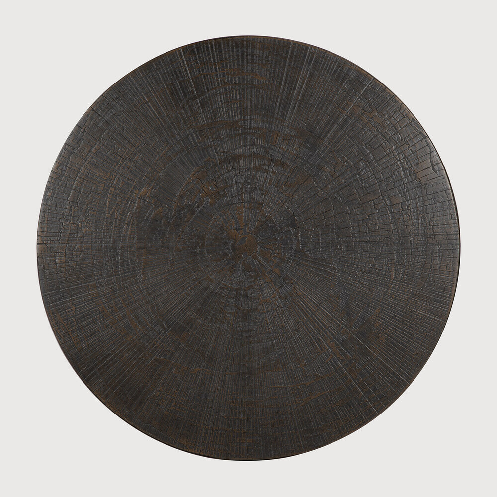 Ethnicraft Ronde Salontafel 'Nesting' Minerals, Set van 2 stuks, kleur Slice Umber