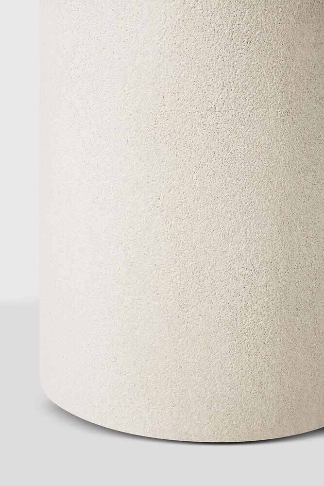 Ethnicraft Ronde Bistrotafel 'Elements' Microcement, 90cm, kleur Off White