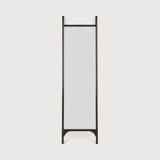 Ethnicraft Staande Spiegel 'PI' Mahoniehout, 190 x 55cm, kleur Donkerbruin
