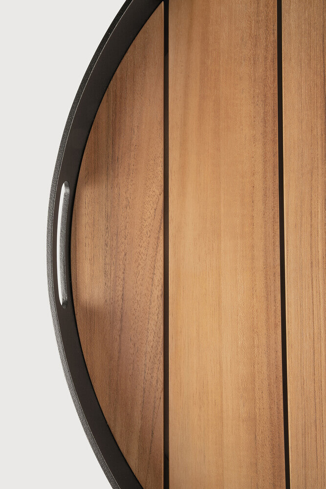 Ethnicraft Rond Dienblad 'Core' Teakhout, 61cm