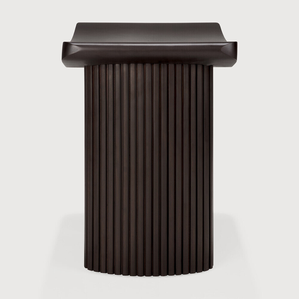 Ethnicraft Krukje 'Roller Max' Gevernist Mahoniehout, kleur Donkerbruin