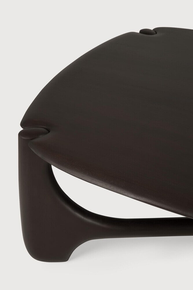 Ethnicraft Organische Salontafel 'PI' Gevernist Mahoniehout, 134 x 97cm, kleur Donkerbruin