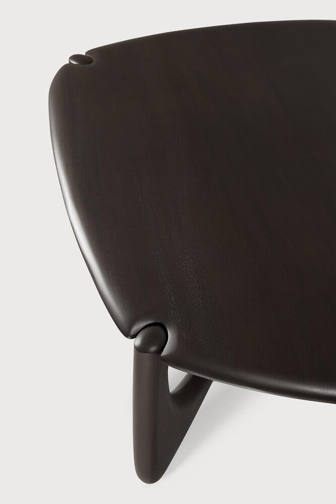 Ethnicraft Organische Salontafel 'PI' Gevernist Mahoniehout, 134 x 97cm, kleur Donkerbruin