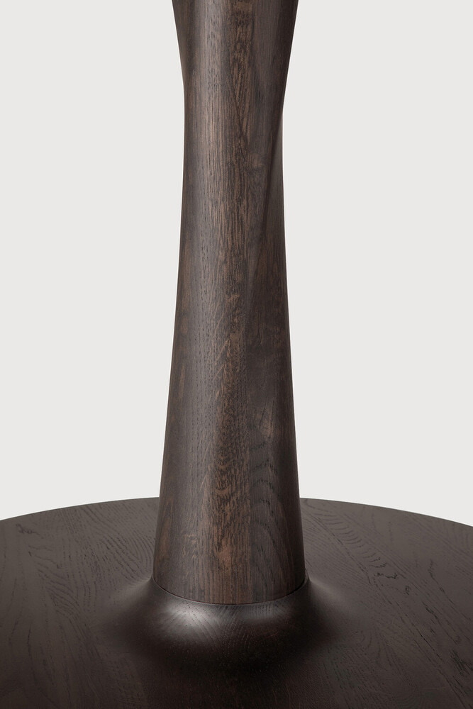 Ethnicraft Ronde Eettafel 'Torsion' Eikenhout, 127cm, kleur Bruin