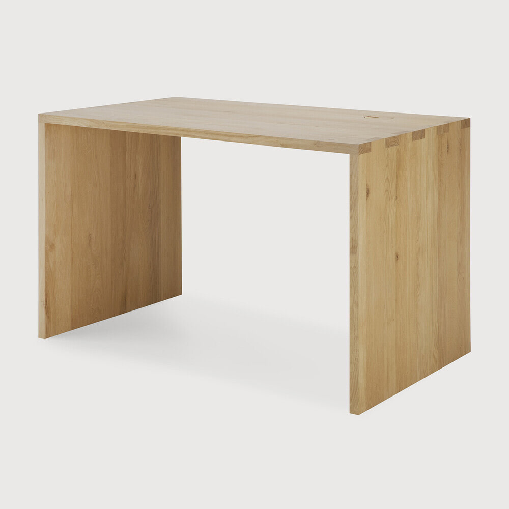 Ethnicraft Bureau 'U' Gevernist Eikenhout, 140 x 70cm, kleur Naturel