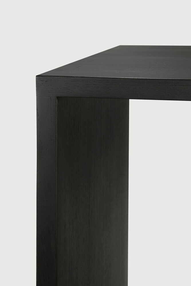 Ethnicraft Bureau 'U' Gevernist Eikenhout, 140 x 70cm, kleur Zwart