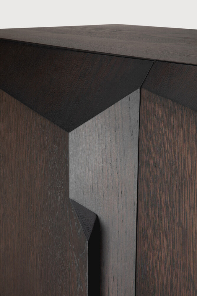 Ethnicraft Opbergkast 'Stairs' Gevernist Eikenhout, 150 x 100cm, kleur Bruin