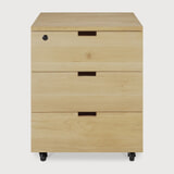 Ethnicraft Ladekast 'Billy' Gevernist Eikenhout, Met 3 laden, kleur Naturel