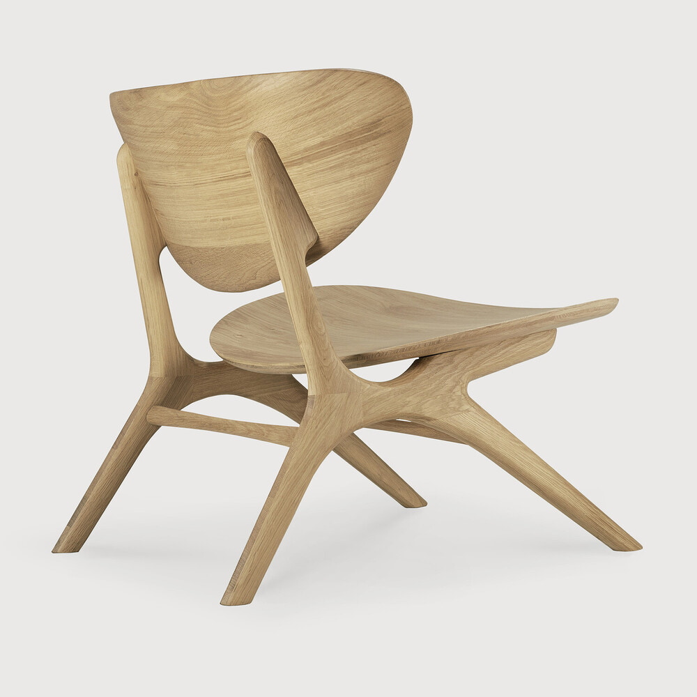 Ethnicraft Fauteuil 'Eye' Geolied Eikenhout, kleur Naturel