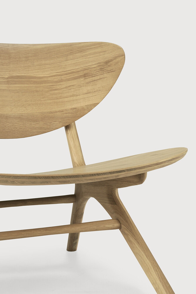 Ethnicraft Fauteuil 'Eye' Geolied Eikenhout, kleur Naturel