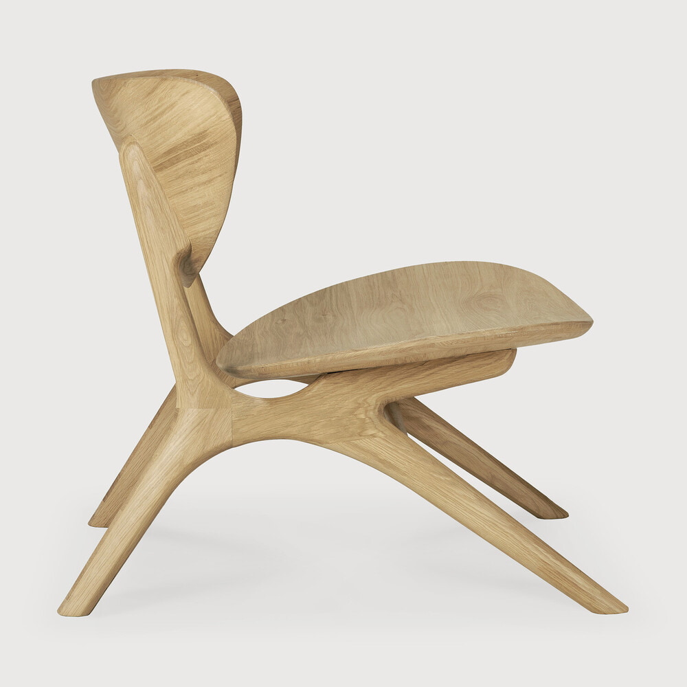 Ethnicraft Fauteuil 'Eye' Geolied Eikenhout, kleur Naturel