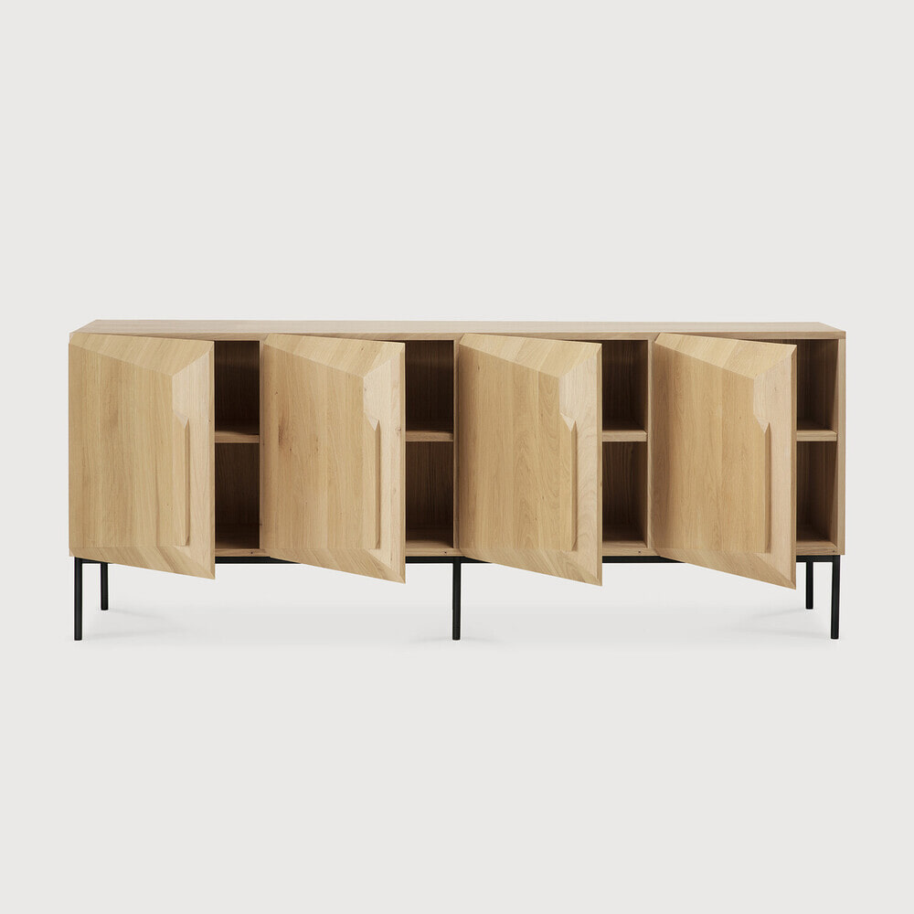 Ethnicraft Dressoir 'Stairs' Gevernist Eikenhout, 200cm