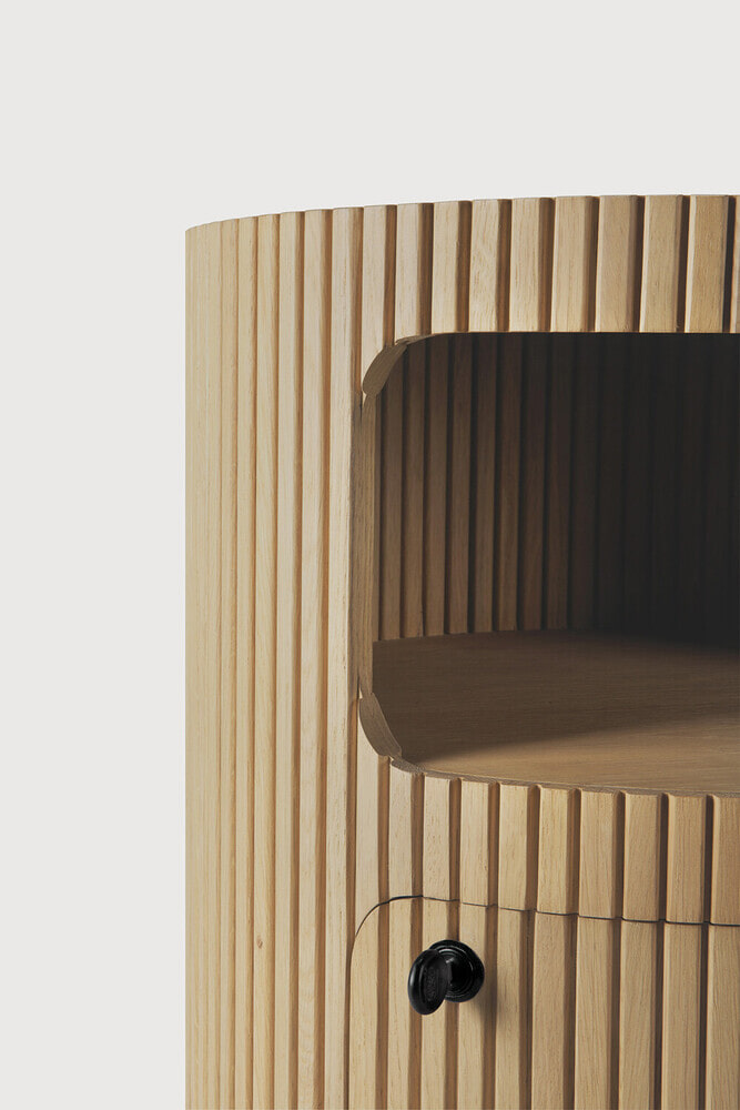 Ethnicraft Ronde Ladekast 'Boomerang' Geolied Eikenhout, kleur Naturel