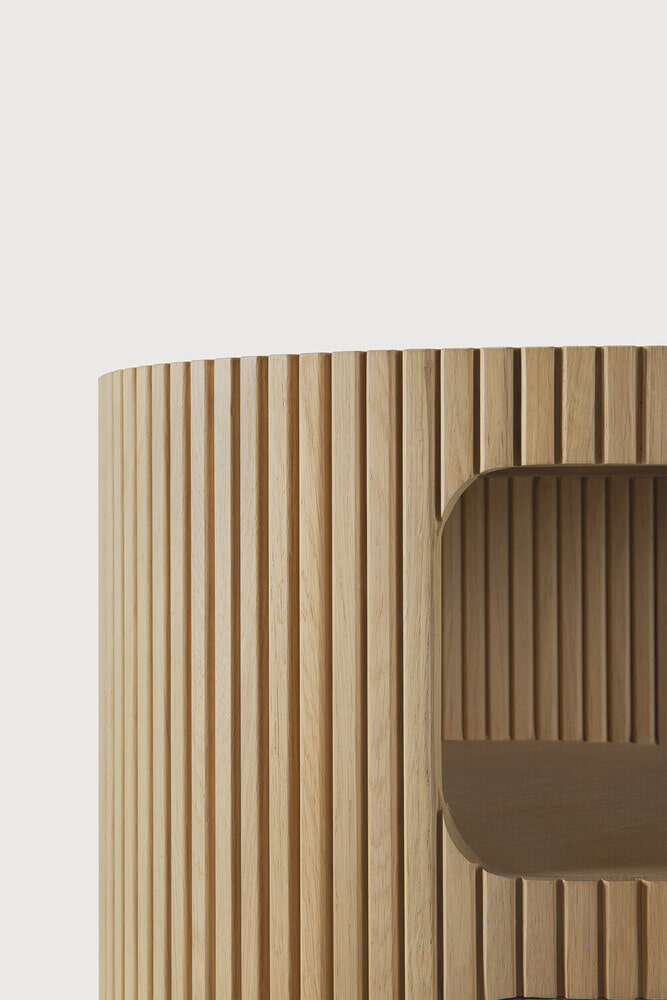 Ethnicraft Ronde Ladekast 'Boomerang' Geolied Eikenhout, kleur Naturel