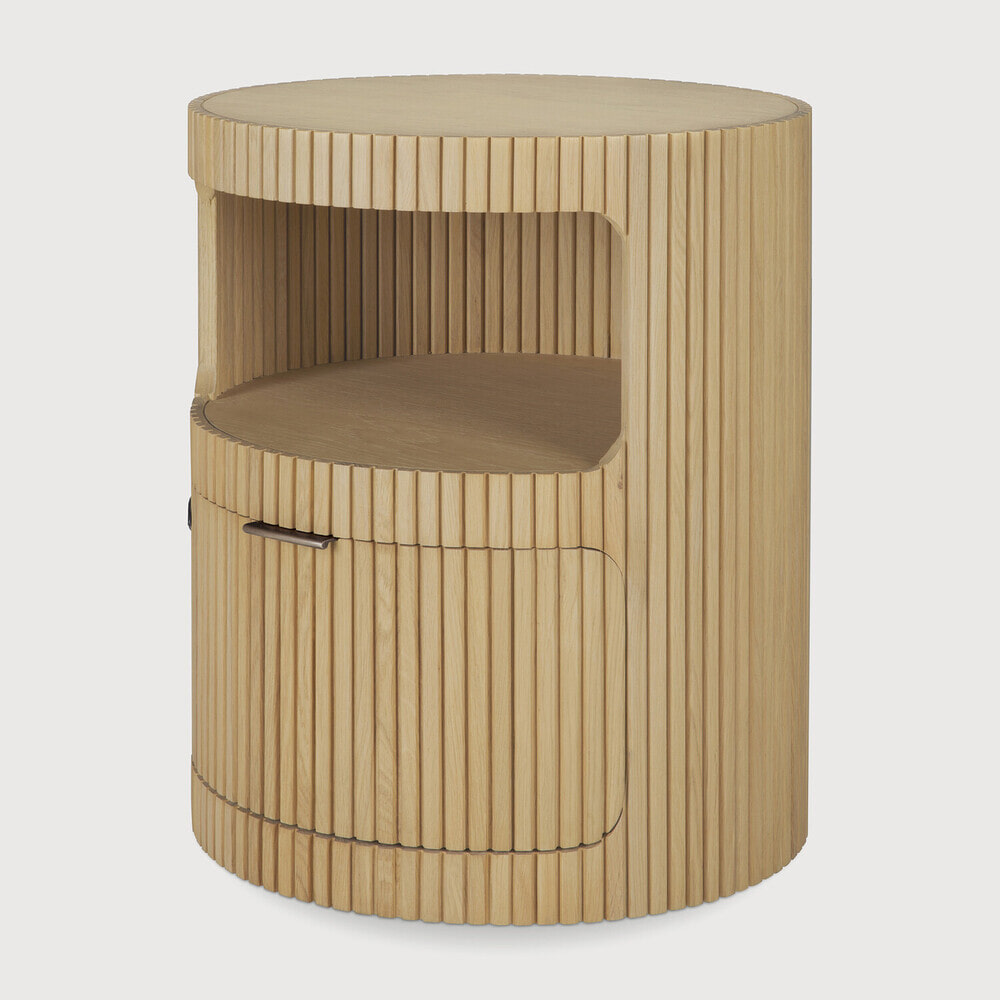 Ethnicraft Ronde Ladekast 'Boomerang' Geolied Eikenhout, kleur Naturel