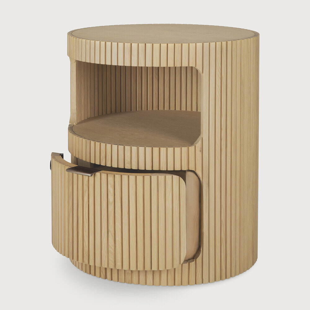 Ethnicraft Ronde Ladekast 'Boomerang' Geolied Eikenhout, kleur Naturel