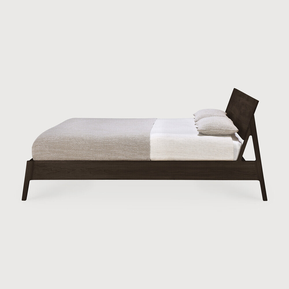 Ethnicraft Bed 'Air' Gevernist Eikenhout, 180 x 200cm, kleur Bruin