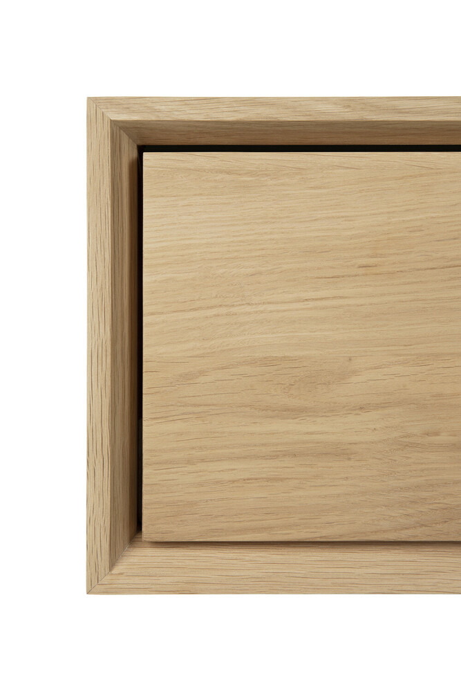 Ethnicraft Zwevend Nachtkastje 'Nordic' Geolied Eikenhout, kleur Naturel