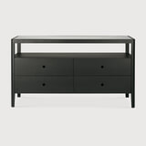 Ethnicraft Dressoir 'Spindle' Gevernist Eikenhout, 150cm, kleur Zwart