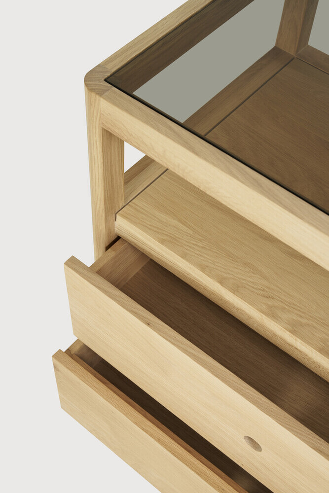Ethnicraft Dressoir 'Spindle' Geolied Eikenhout, 150cm, kleur Naturel