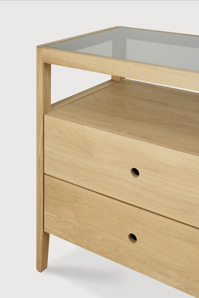 Ethnicraft Dressoir 'Spindle' Geolied Eikenhout, 150cm, kleur Naturel