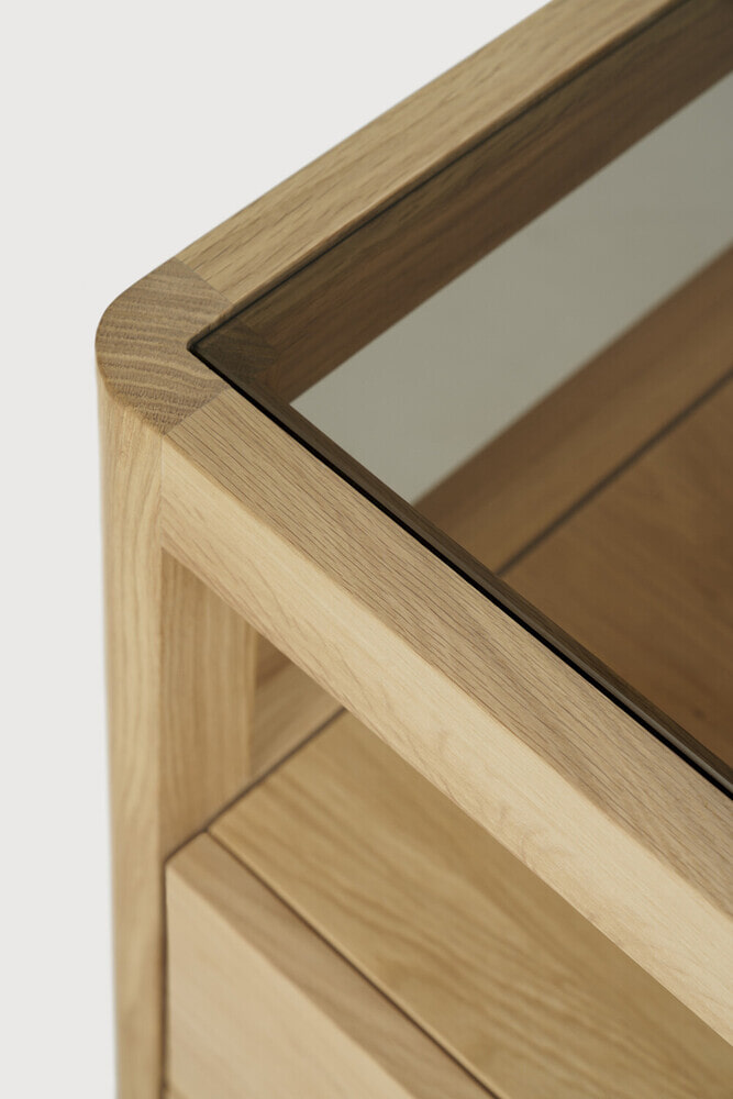 Ethnicraft Dressoir 'Spindle' Geolied Eikenhout, 150cm, kleur Naturel