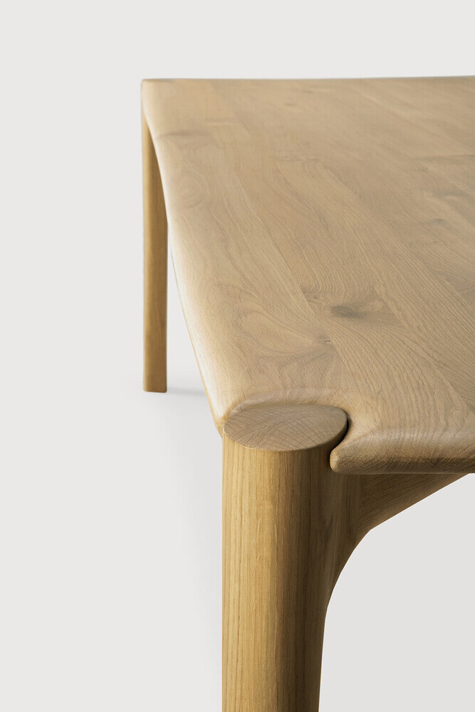 Ethnicraft Eettafel 'PI' Geolied Eikenhout, 240 x 100cm