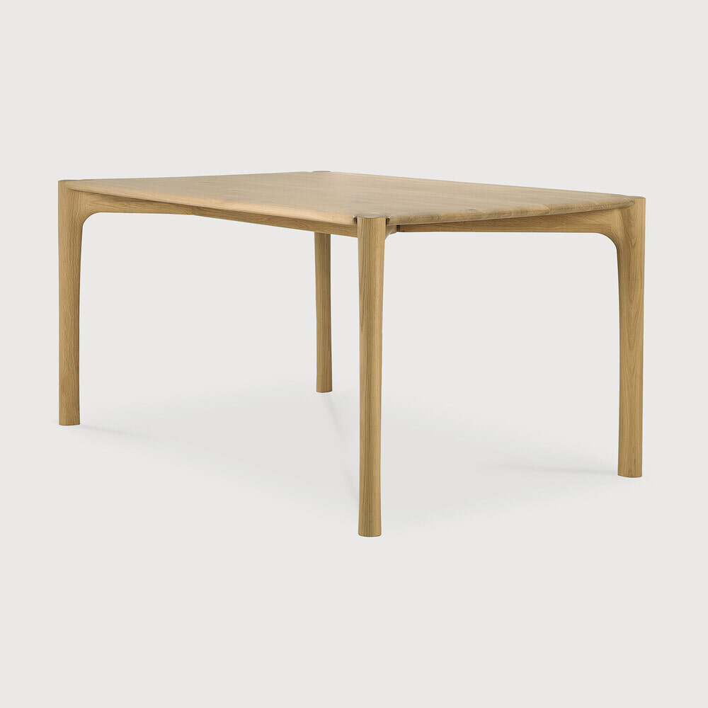 Ethnicraft Eettafel PI Geolied Eikenhout, 160 x 80cm - Naturel