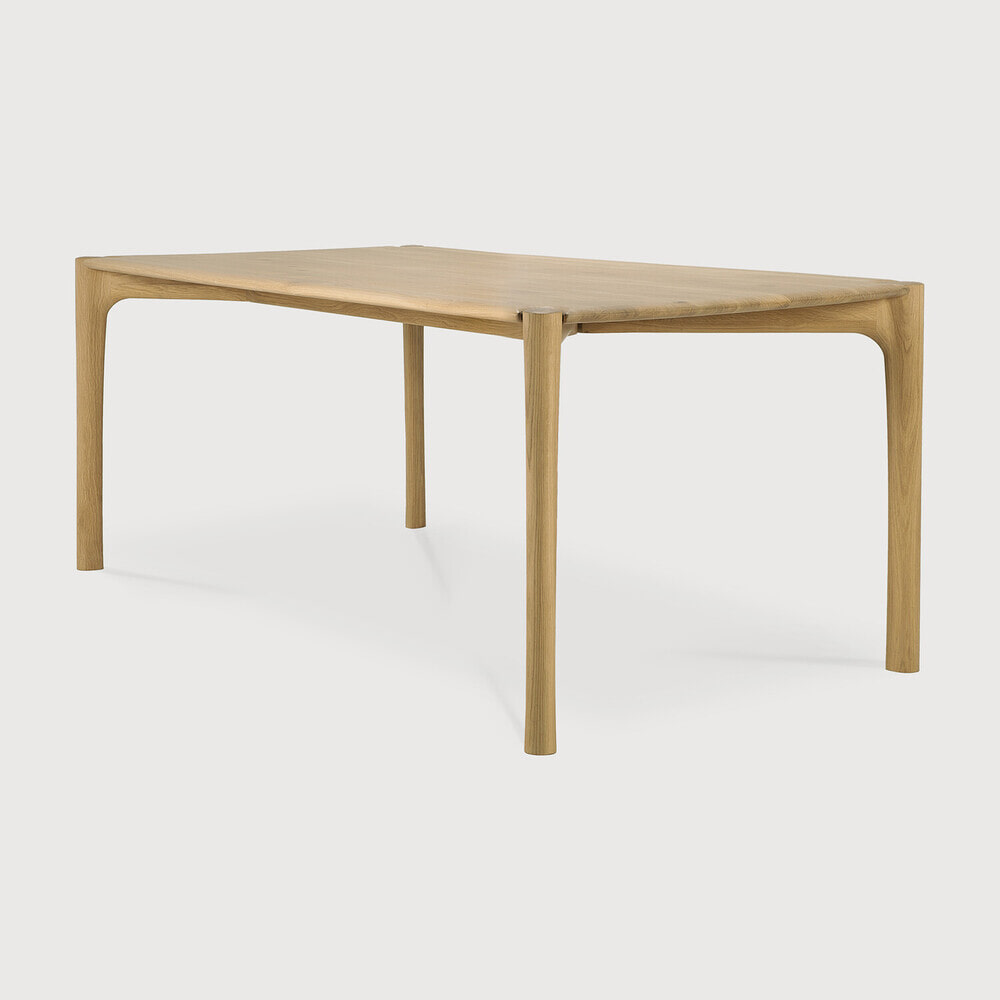Ethnicraft Eettafel PI Geolied Eikenhout, 200 x 95cm - Naturel