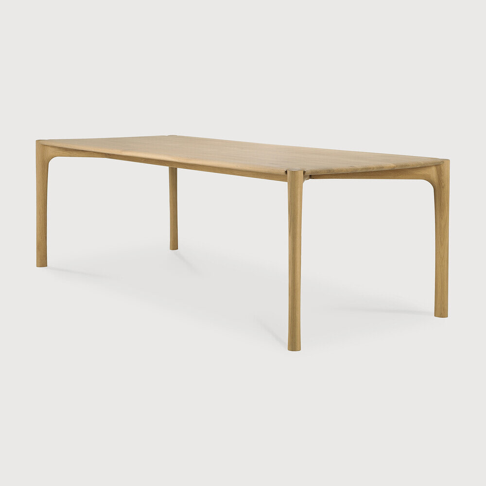 Ethnicraft Eettafel 'PI' Geolied Eikenhout, 240 x 100cm