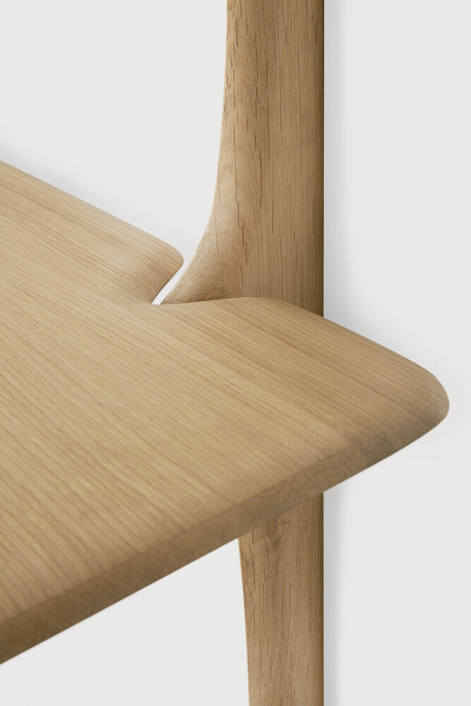 Ethnicraft Wandrek 'PI' Geolied Eikenhout, Met 2 planken, kleur Naturel