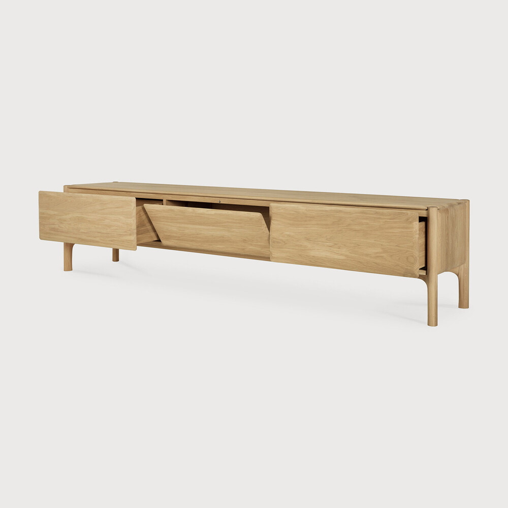 Ethnicraft TV-meubel 'PI' Geolied Eikenhout, 242cm